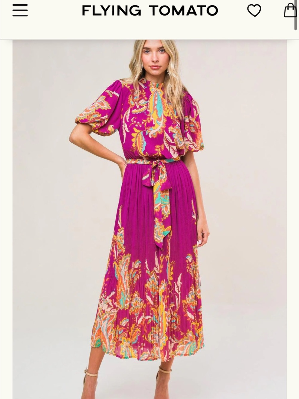 NWT Flying Tomato Enchanted to Meet Woven Dress S